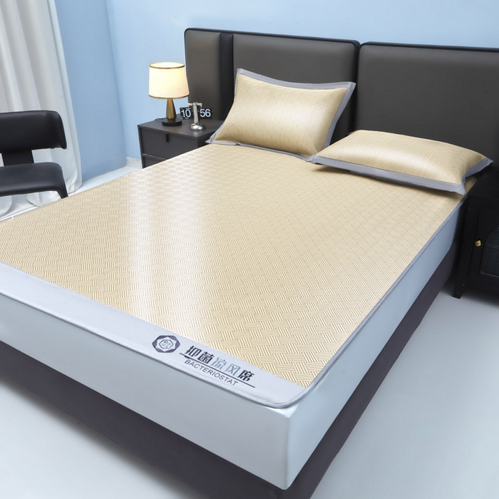 91家纺网 家纺一手货源 找家纺 可恩欣 2026新款冰感凉风席 床笠-凉风金