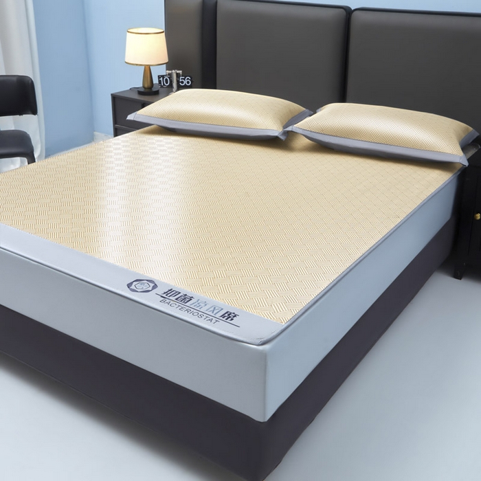 91家纺网 家纺一手货源 找家纺 可恩欣 2026新款冰感凉风席 床笠-凉风金