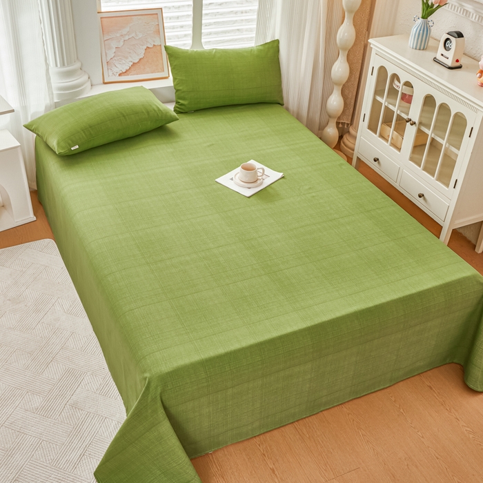 91家纺网 家纺一手货源 找家纺 爱彼家纺 2026新款原棉老粗布透气印花床单单件热门摩洛小狗热门新升级-细沙老粗布 新爱丽丝