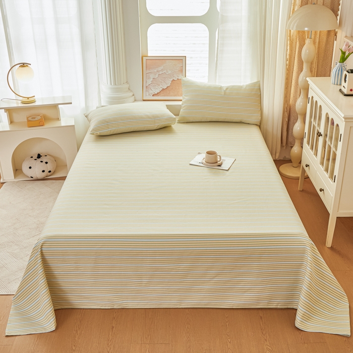 91家纺网 家纺一手货源 找家纺 爱彼家纺 2026新款原棉老粗布透气印花床单单件热门摩洛小狗热门新升级-细沙老粗布 新北望