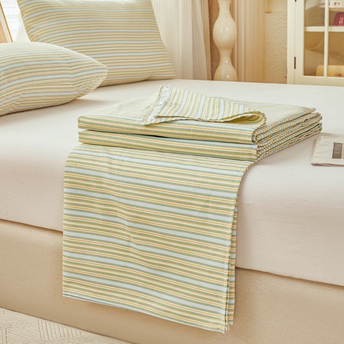 91家纺网 家纺一手货源 找家纺 爱彼家纺 2026新款原棉老粗布透气印花床单单件热门摩洛小狗热门新升级-细沙老粗布 新北望