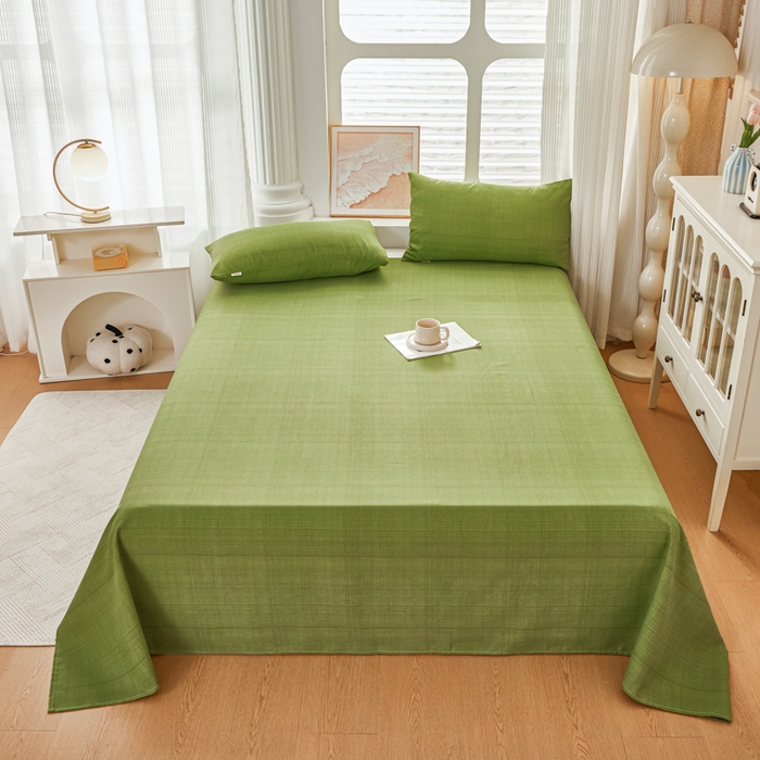 91家纺网 家纺一手货源 找家纺 爱彼家纺 2026新款原棉老粗布透气印花床单单件热门摩洛小狗热门新升级-细沙老粗布 新爱丽丝