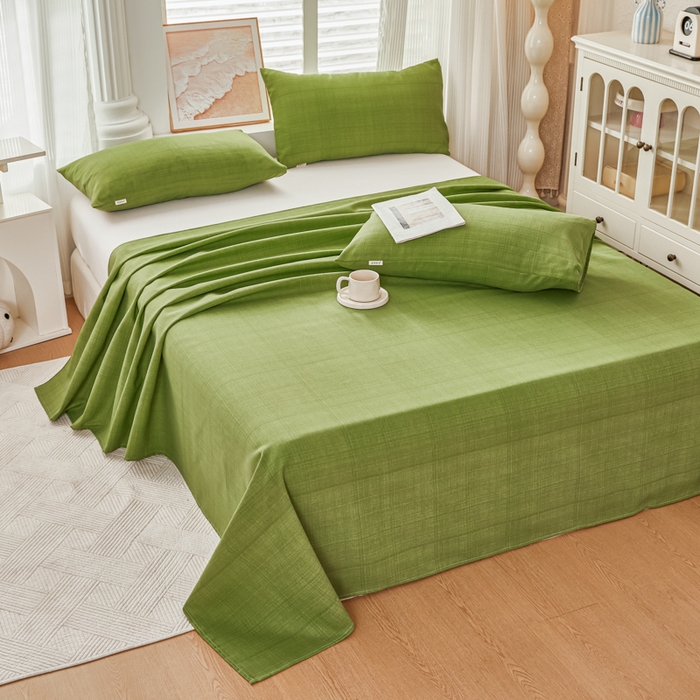 91家纺网 家纺一手货源 找家纺 爱彼家纺 2026新款原棉老粗布透气印花床单单件热门摩洛小狗热门新升级-细沙老粗布 新爱丽丝