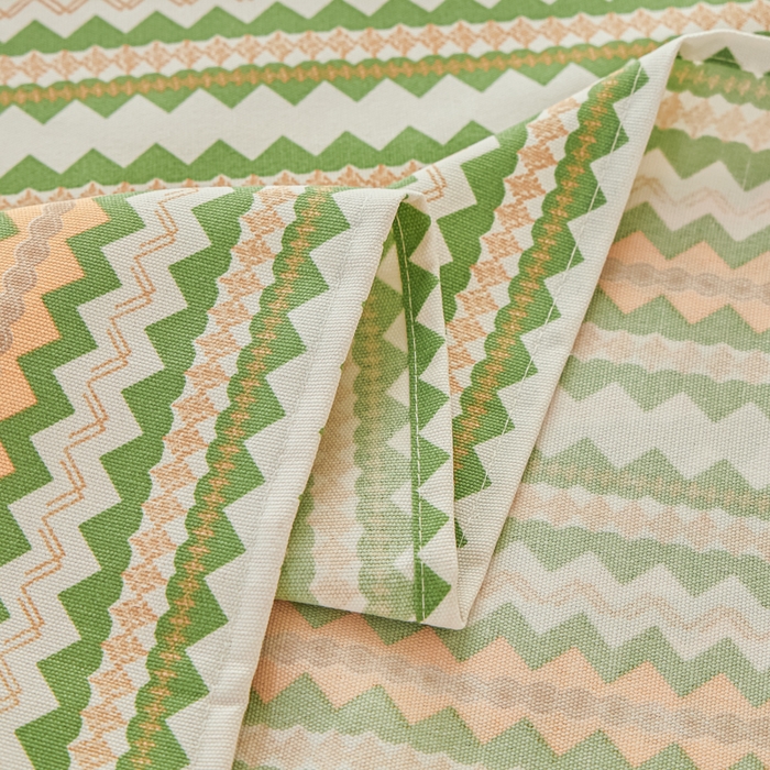 91家纺网 家纺一手货源 找家纺 爱彼家纺 2026新款原棉老粗布透气印花床单单件热门摩洛小狗热门新升级-细沙老粗布 新向往条绿