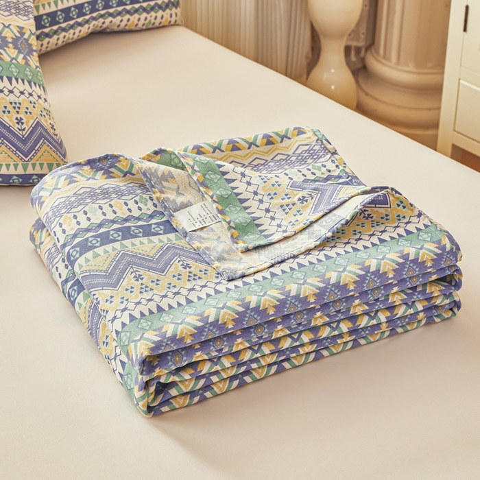 91家纺网 家纺一手货源 找家纺 爱彼家纺 2026新款原棉老粗布透气印花床单单件热门摩洛小狗热门新升级-细沙老粗布 新向往米蓝条