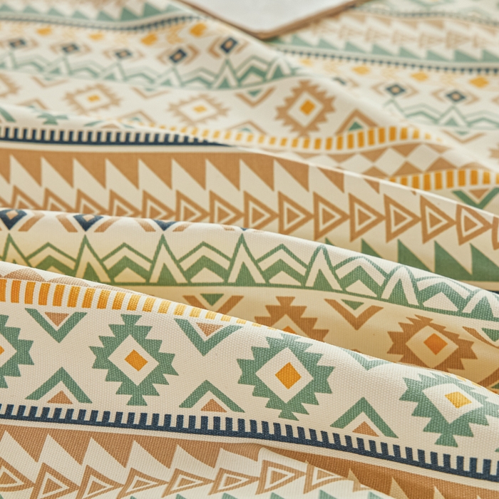 91家纺网 家纺一手货源 找家纺 爱彼家纺 2026新款原棉老粗布透气印花床单单件热门摩洛小狗热门新升级-细沙老粗布 波西米亚