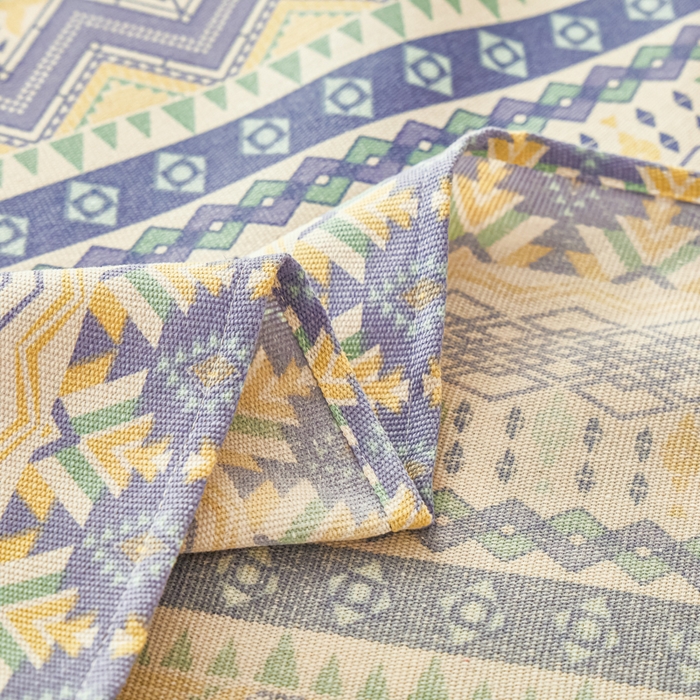 91家纺网 家纺一手货源 找家纺 爱彼家纺 2026新款原棉老粗布透气印花床单单件热门摩洛小狗热门新升级-细沙老粗布 新向往米蓝条