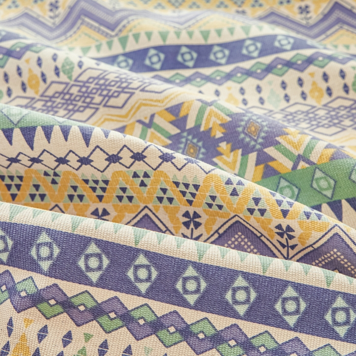 91家纺网 家纺一手货源 找家纺 爱彼家纺 2026新款原棉老粗布透气印花床单单件热门摩洛小狗热门新升级-细沙老粗布 新向往米蓝条