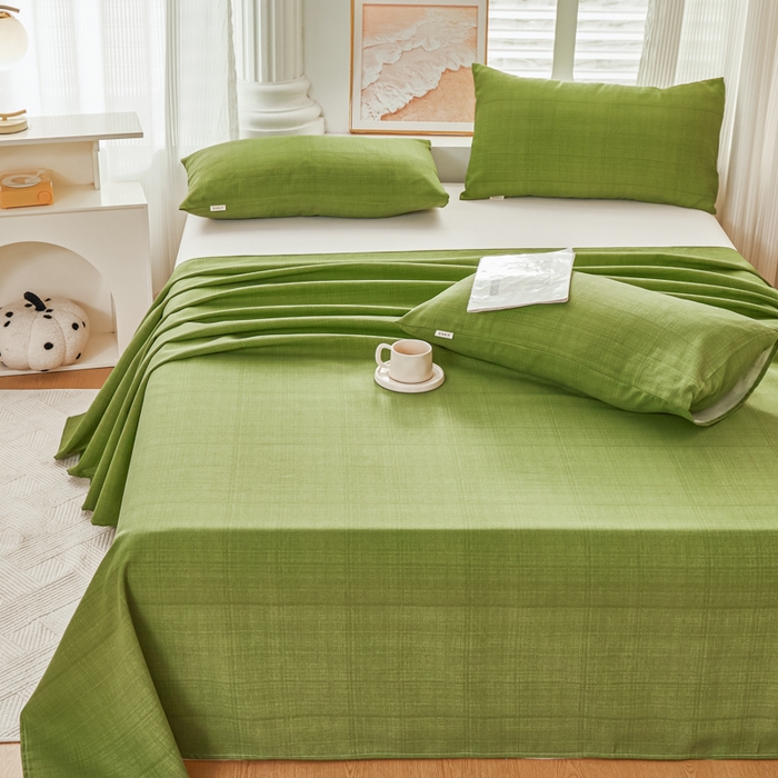 91家纺网 家纺一手货源 找家纺 爱彼家纺 2026新款原棉老粗布透气印花床单单件热门摩洛小狗热门新升级-细沙老粗布 新爱丽丝