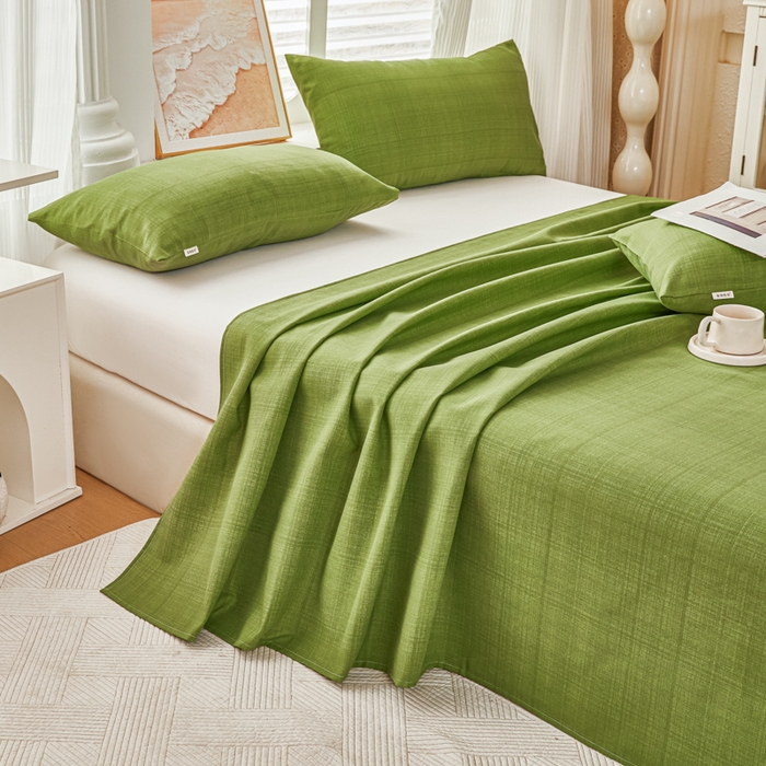 91家纺网 家纺一手货源 找家纺 爱彼家纺 2026新款原棉老粗布透气印花床单单件热门摩洛小狗热门新升级-细沙老粗布 新爱丽丝