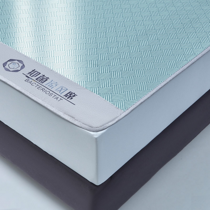 91家纺网 家纺一手货源 找家纺 可恩欣 2026新款冰感凉风席 床笠-凉风绿