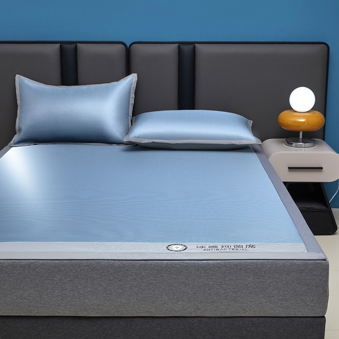 91家纺网 家纺一手货源 找家纺 可恩欣 2026新款冰感凉风席 床席-冰感夏蓝