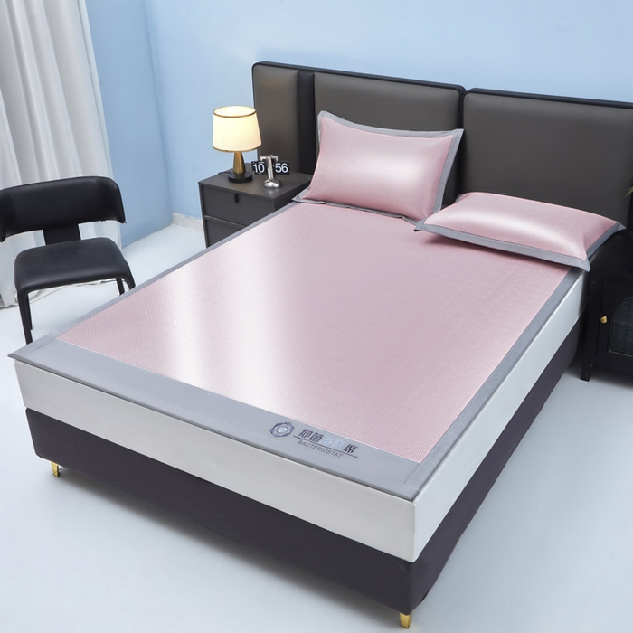 91家纺网 家纺一手货源 找家纺 可恩欣 2026新款冰感凉风席 床席-凉风粉