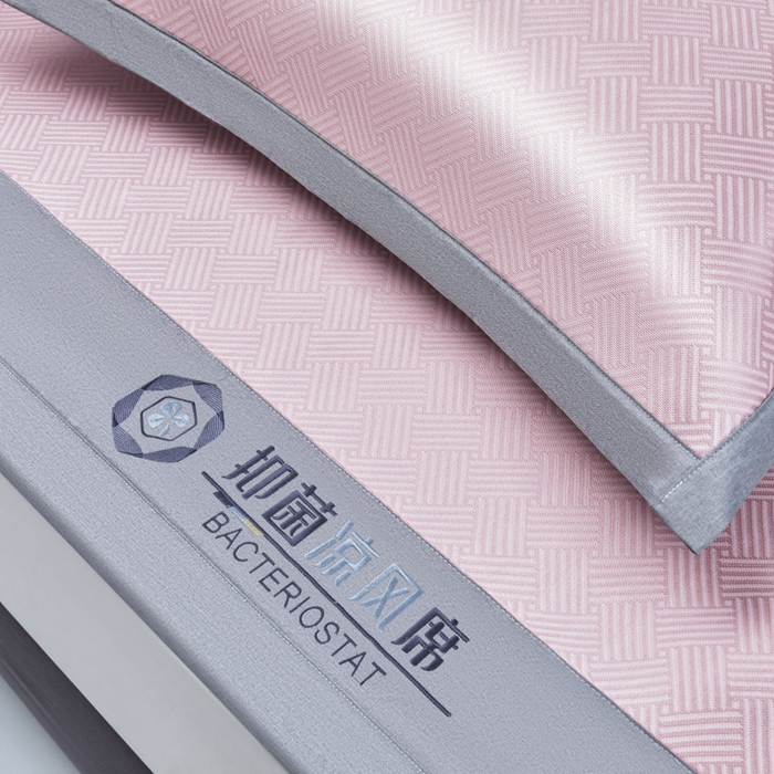 91家纺网 家纺一手货源 找家纺 可恩欣 2026新款冰感凉风席 床席-凉风粉