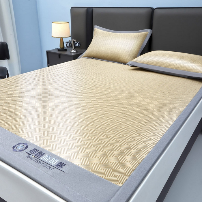 91家纺网 家纺一手货源 找家纺 可恩欣 2026新款冰感凉风席 床席-凉风金