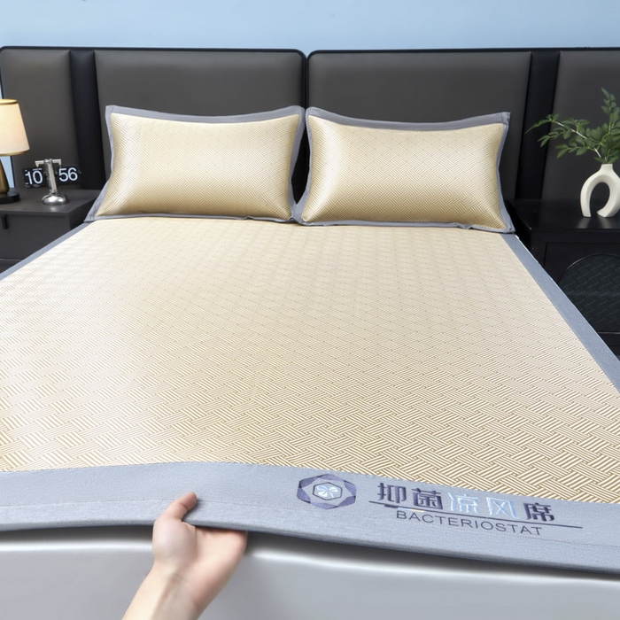 91家纺网 家纺一手货源 找家纺 可恩欣 2026新款冰感凉风席 床席-凉风金