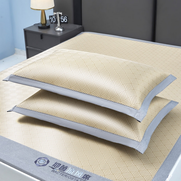 91家纺网 家纺一手货源 找家纺 可恩欣 2026新款冰感凉风席 床席-凉风金