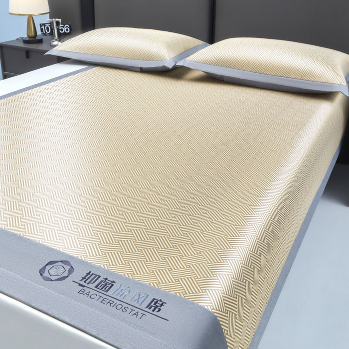 91家纺网 家纺一手货源 找家纺 可恩欣 2026新款冰感凉风席 床席-凉风金