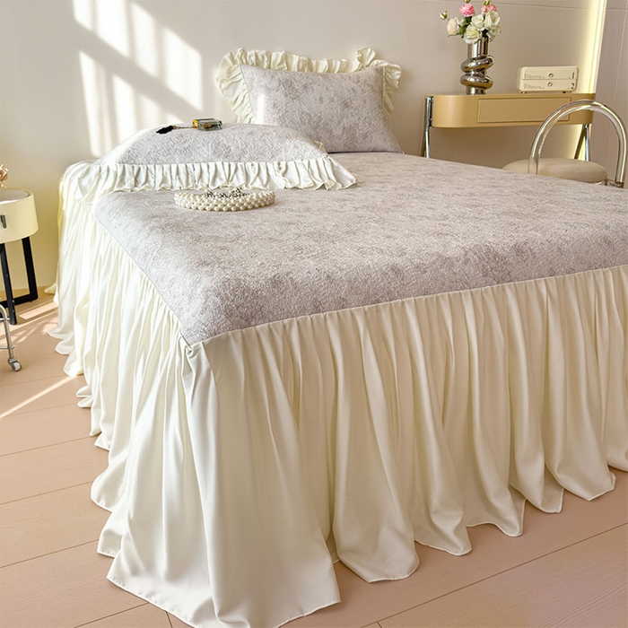 91家纺网 家纺一手货源 找家纺 （总）莱家富 2026新款A类母婴级法式浪漫冰豆豆凉席夏天冰丝席凉感值0.21可机洗家用软席床