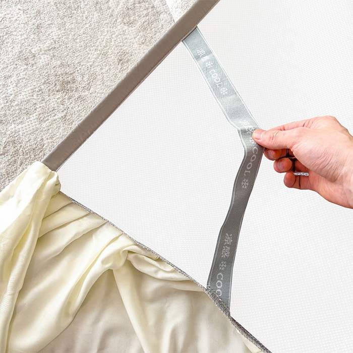 91家纺网 家纺一手货源 找家纺 莱家富 2026新款A类母婴级法式浪漫冰豆豆凉席夏天冰丝席凉感值0.21可机洗家用软席床 花园秋月咖