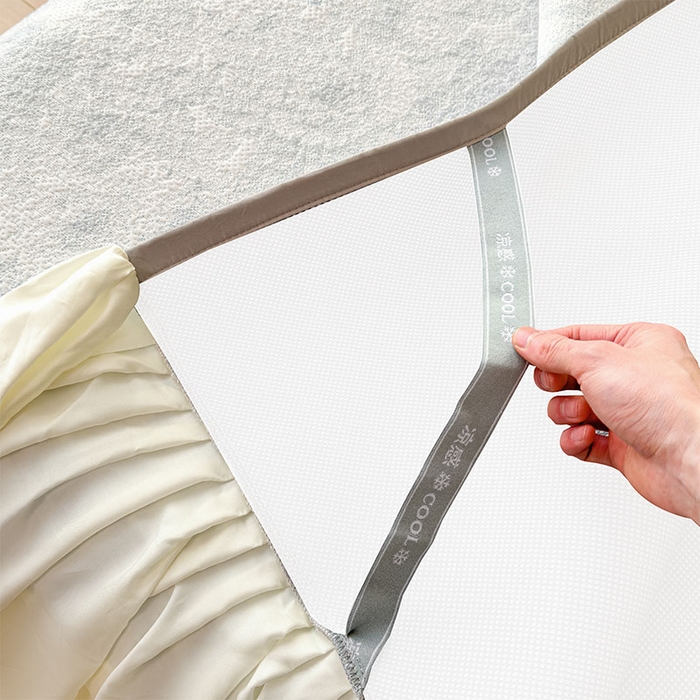 91家纺网 家纺一手货源 找家纺 莱家富 2026新款A类母婴级法式浪漫冰豆豆凉席夏天冰丝席凉感值0.21可机洗家用软席床 玫瑰暗夜灰