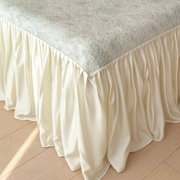 91家纺网 家纺一手货源 找家纺 莱家富 2026新款A类母婴级法式浪漫冰豆豆凉席夏天冰丝席凉感值0.21可机洗家用软席床 玫瑰薄荷绿