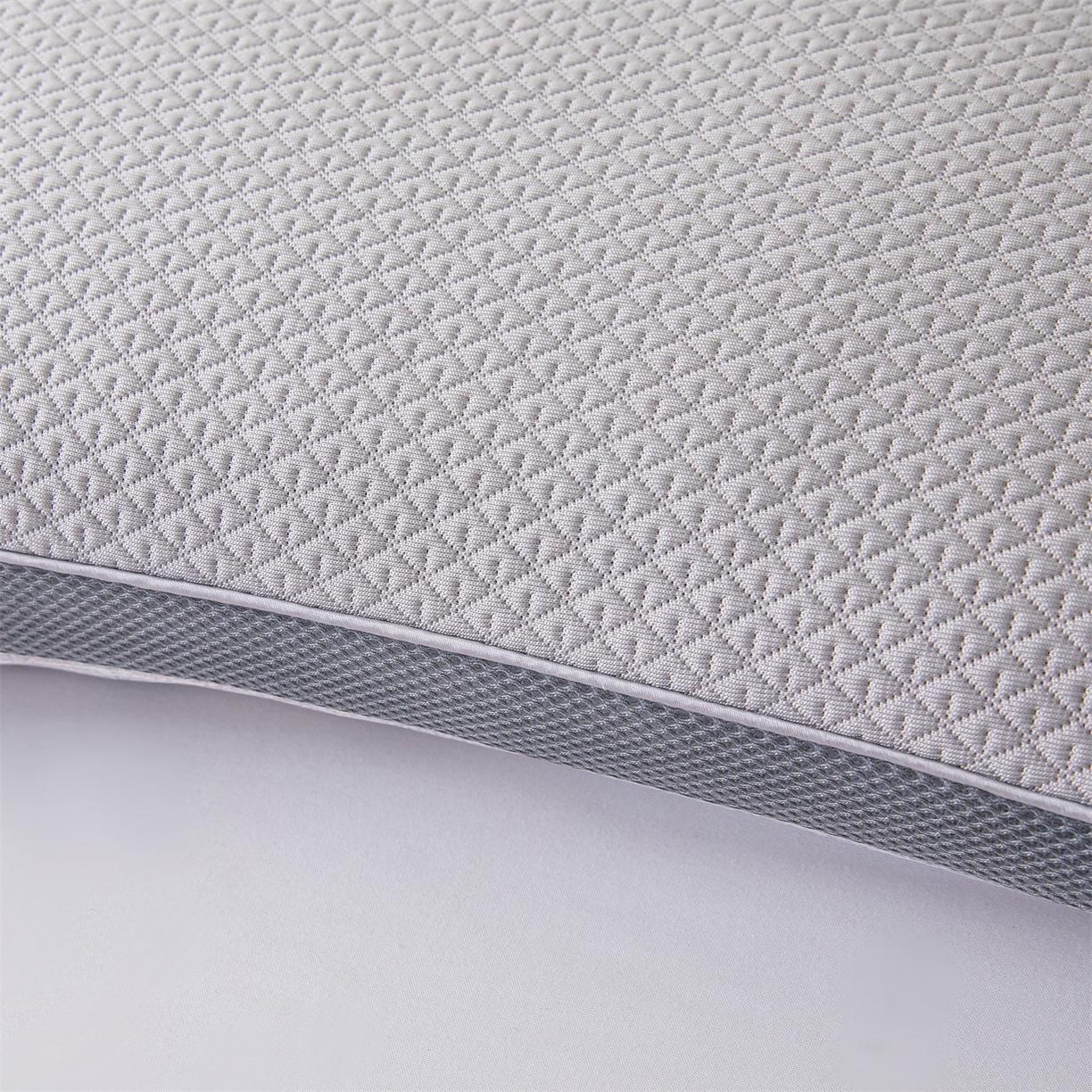 91家纺网 家纺一手货源 找家纺 麦肯锡 2026新款菱形福禄立体荞麦枕枕头枕芯 灰色