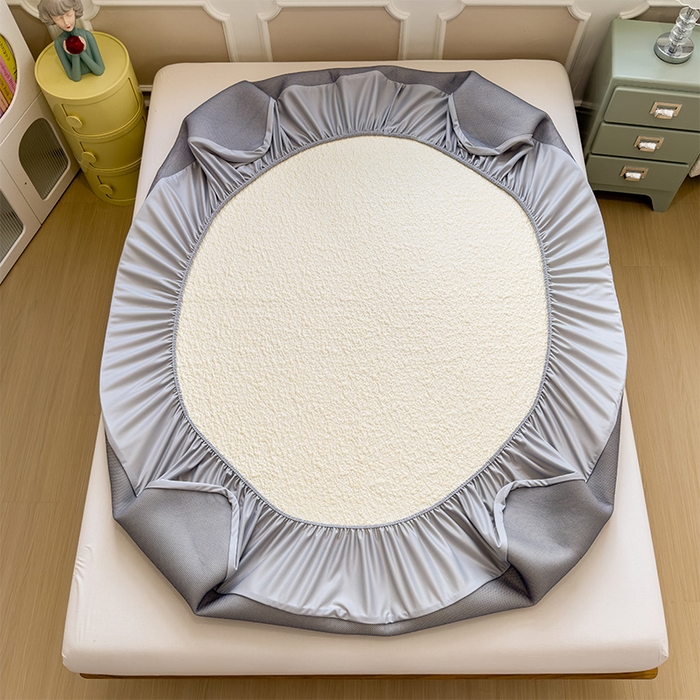 91家纺网 家纺一手货源 找家纺 莱家富 2026新款卡通夏天冰豆豆凉席三件套儿童单人冰丝席凉感值过0.21可机水洗宿舍空 床笠款软萌西高地