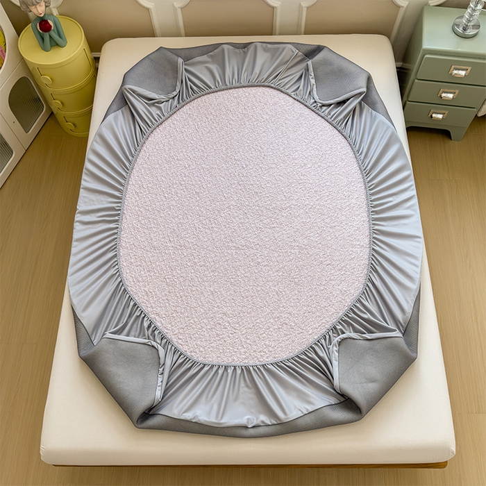 91家纺网 家纺一手货源 找家纺 莱家富 2026新款卡通夏天冰豆豆凉席三件套儿童单人冰丝席凉感值过0.21可机水洗宿舍空 床笠款甜梦小熊