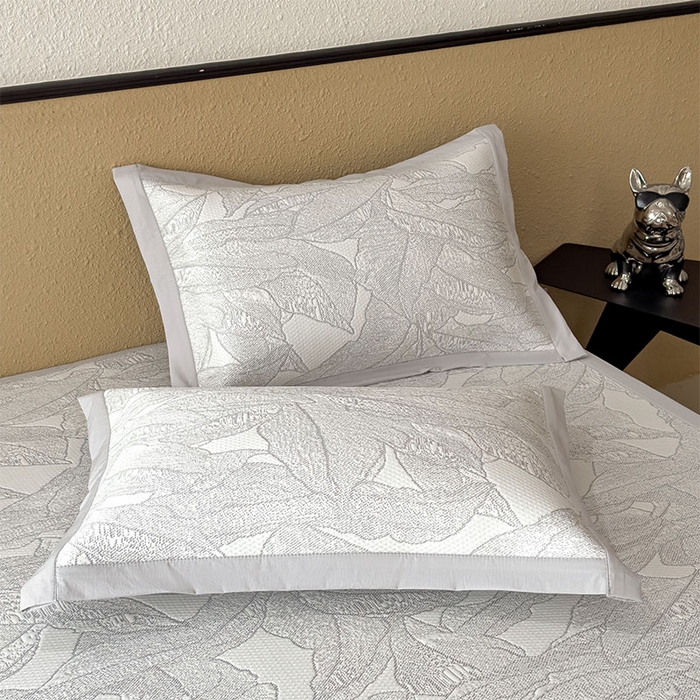 91家纺网 家纺一手货源 找家纺 莱家富 2026新款凉感过0.21夏天家用床单软席子可机洗空调席夏季高端华夫格凉席三件套 床席款家大叶大-沥青浅灰