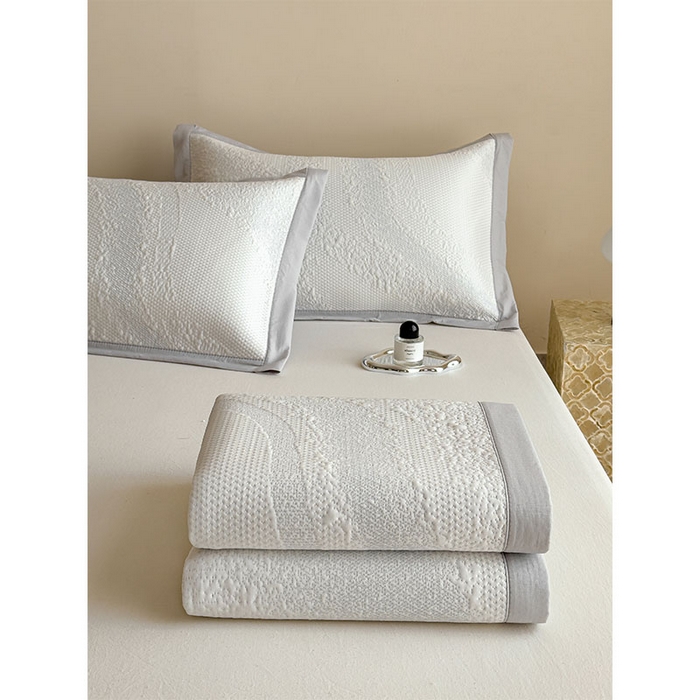 91家纺网 家纺一手货源 找家纺 （总）莱家富 2026新款冰丝凉席子夏天家用凉感值过0.21冰豆豆A类母婴级床单床笠可机洗-云