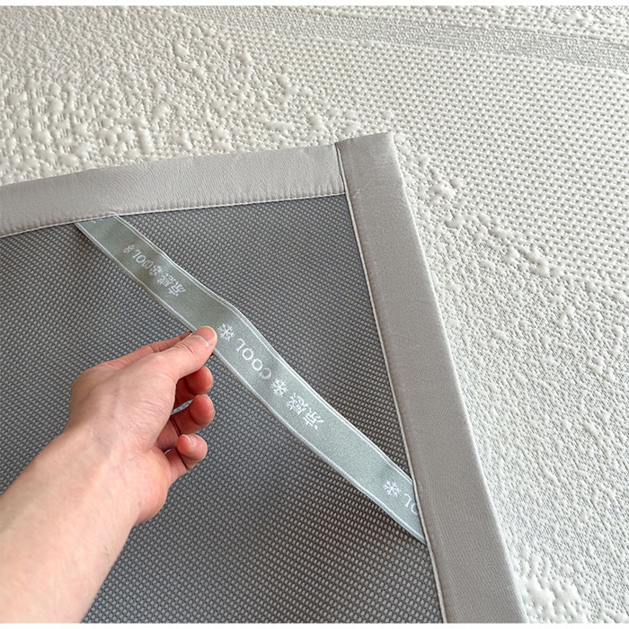 91家纺网 家纺一手货源 找家纺 （总）莱家富 2026新款冰丝凉席子夏天家用凉感值过0.21冰豆豆A类母婴级床单床笠可机洗-云