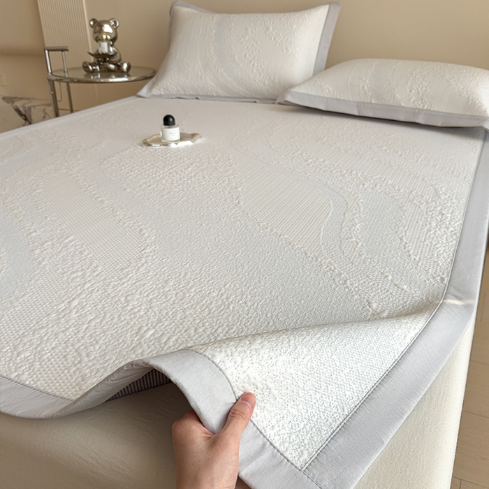 91家纺网 家纺一手货源 找家纺 （总）莱家富 2025新款乙纶冰豆豆凉席冰丝席-多比来了