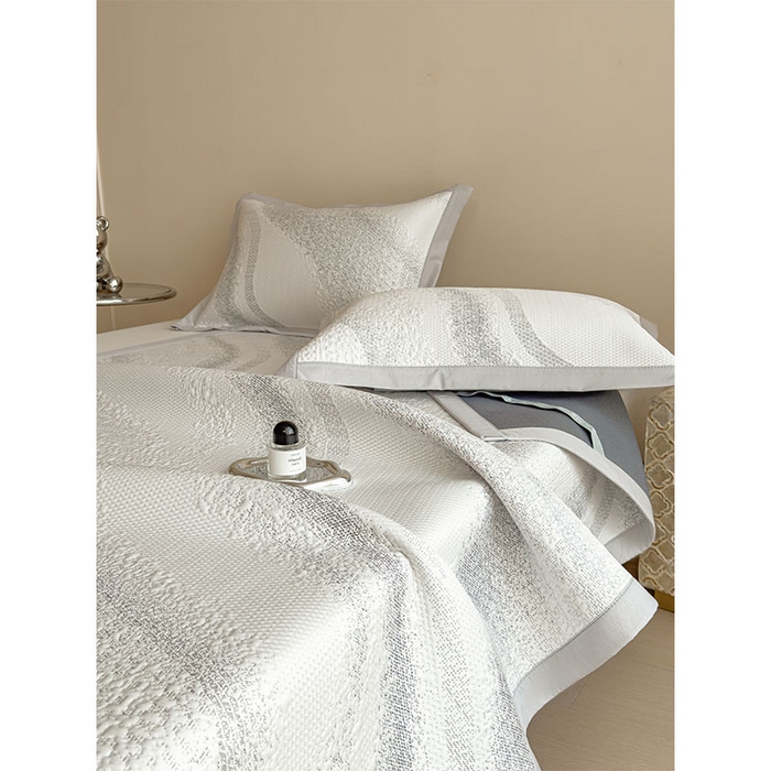 91家纺网 家纺一手货源 找家纺 莱家富 2026新款冰丝凉席子夏天家用凉感值过0.21冰豆豆A类母婴级床单床笠可机洗-云 床席款岩石灰