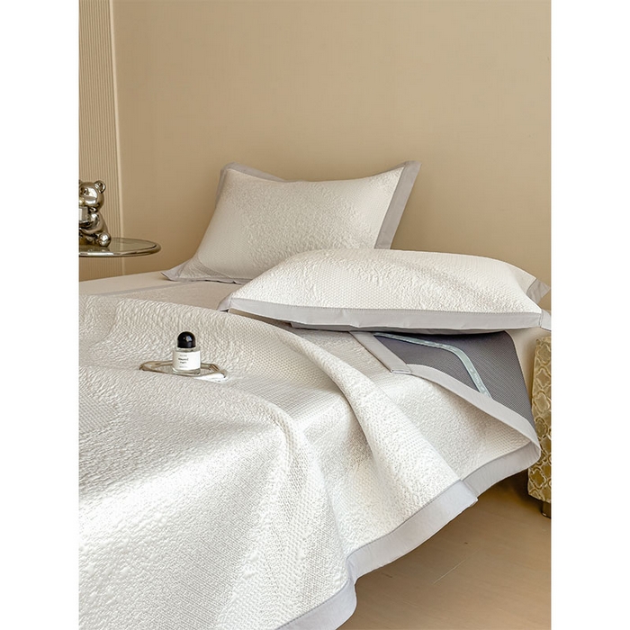 91家纺网 家纺一手货源 找家纺 莱家富 2026新款冰丝凉席子夏天家用凉感值过0.21冰豆豆A类母婴级床单床笠可机洗-云 床席款蜜糖咖