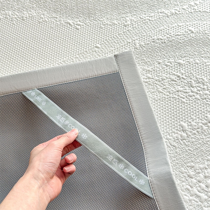 91家纺网 家纺一手货源 找家纺 莱家富 2026新款冰丝凉席子夏天家用凉感值过0.21冰豆豆A类母婴级床单床笠可机洗-云 床席款蜜糖咖