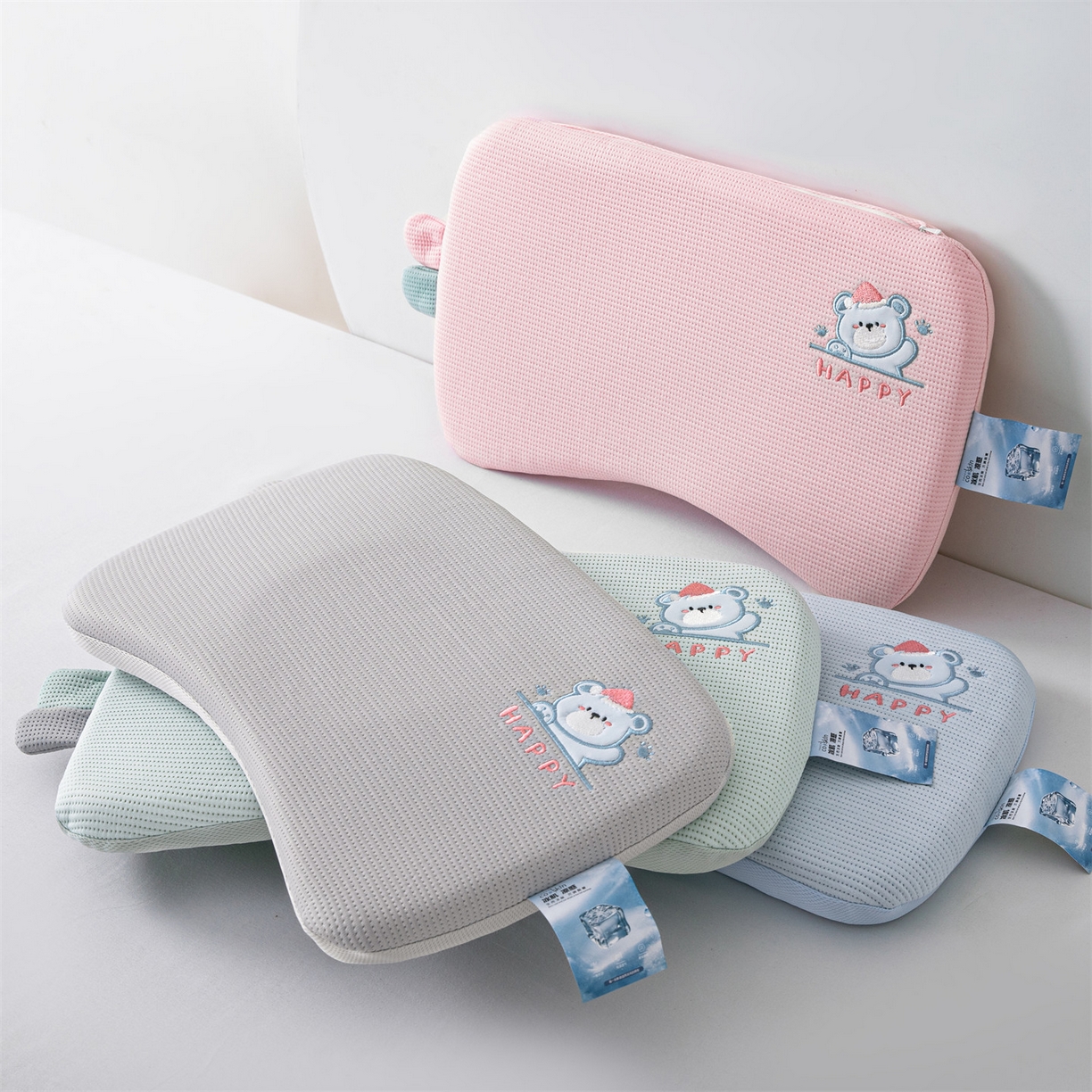 麦肯锡 2026新款柔纹花眠婴童记忆枕枕头枕芯 组合图仅供展示不可下单