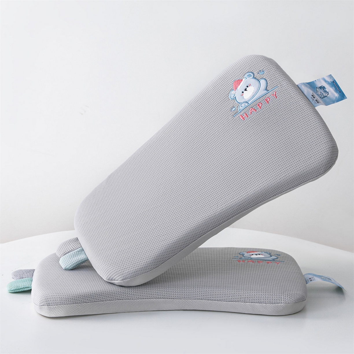 91家纺网 家纺一手货源 找家纺 麦肯锡 2026新款柔纹花眠婴童记忆枕枕头枕芯 灰色