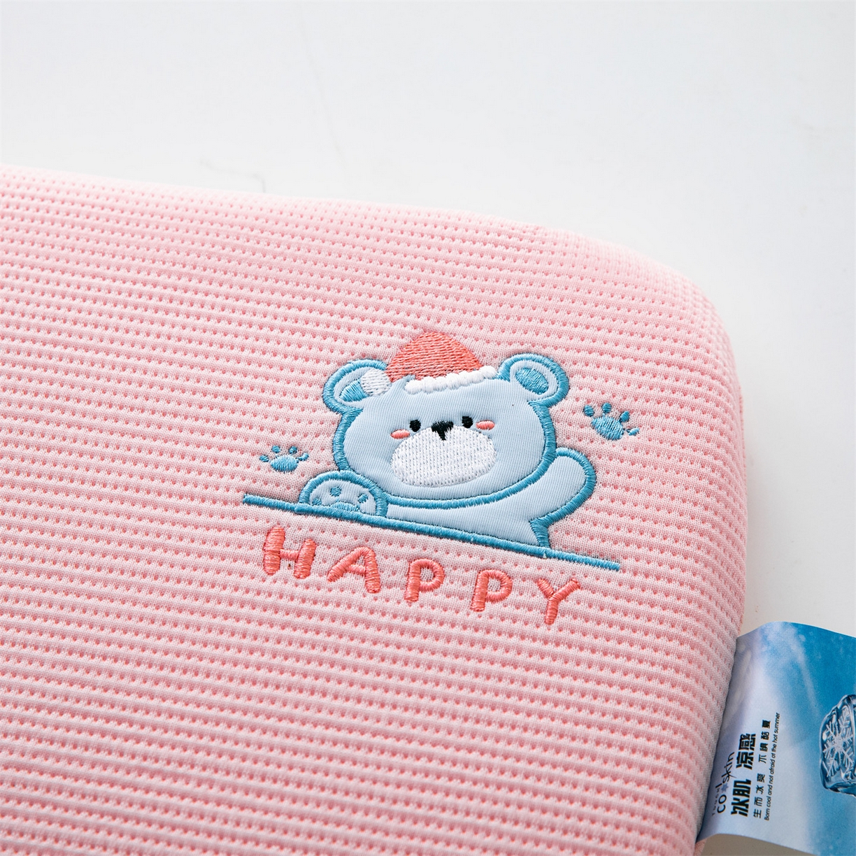 91家纺网 家纺一手货源 找家纺 麦肯锡 2026新款柔纹花眠婴童记忆枕枕头枕芯 粉色