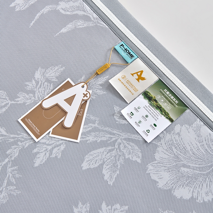 91家纺网 家纺一手货源 找家纺 小牛席业 2026新款牡丹清凉大提花冰丝席凉席席子 灰色