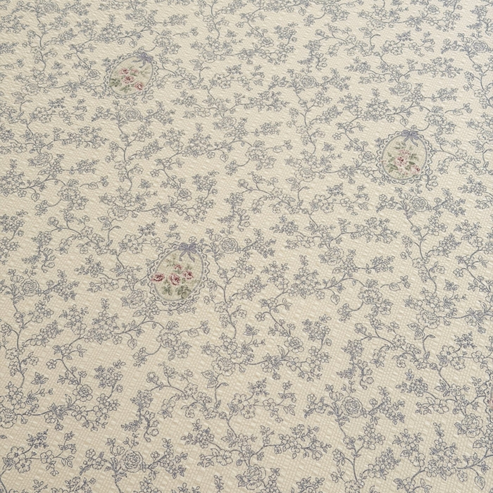 91家纺网 家纺一手货源 找家纺 几禾 2026新款高克重泡芙纱~印花款（单床笠）浅糯系列-110g CL浅糯-蕾丝花匣