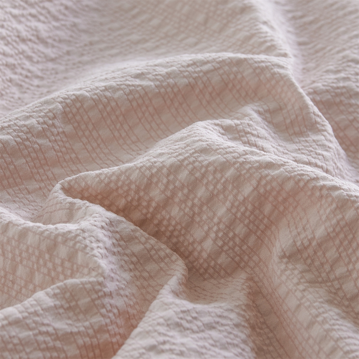 91家纺网 家纺一手货源 找家纺 （总）铺尚美家纺 2026新款泡芙棉夏被四件套泡芙纱单夏被空调被夏凉被-纯色