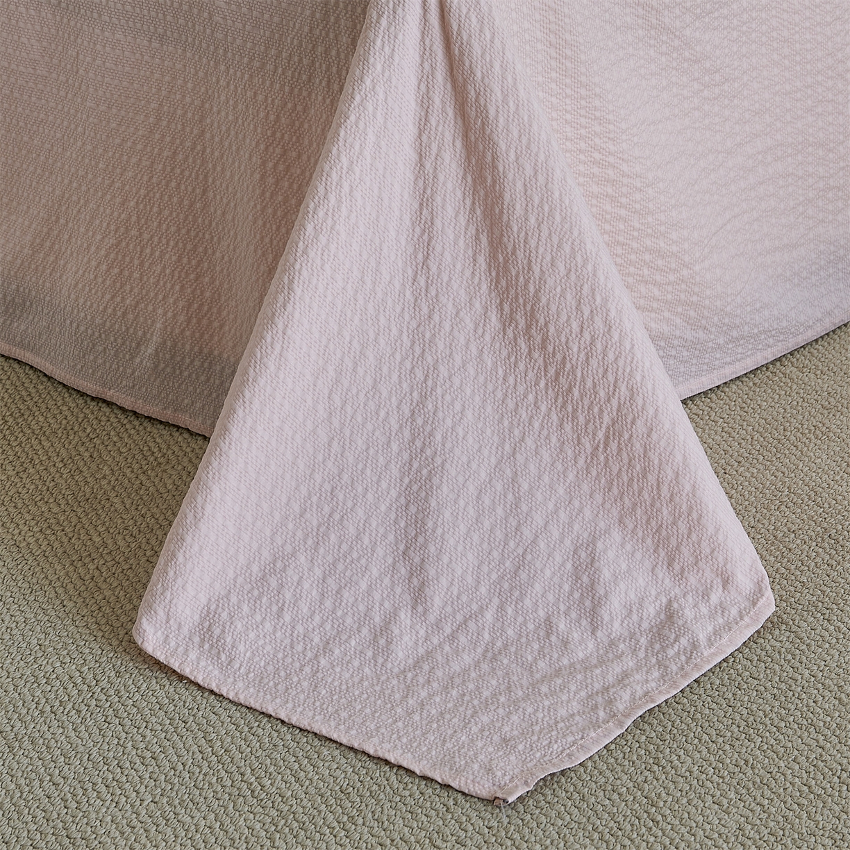 91家纺网 家纺一手货源 找家纺 （总）铺尚美家纺 2026新款泡芙棉夏被四件套泡芙纱单夏被空调被夏凉被-纯色