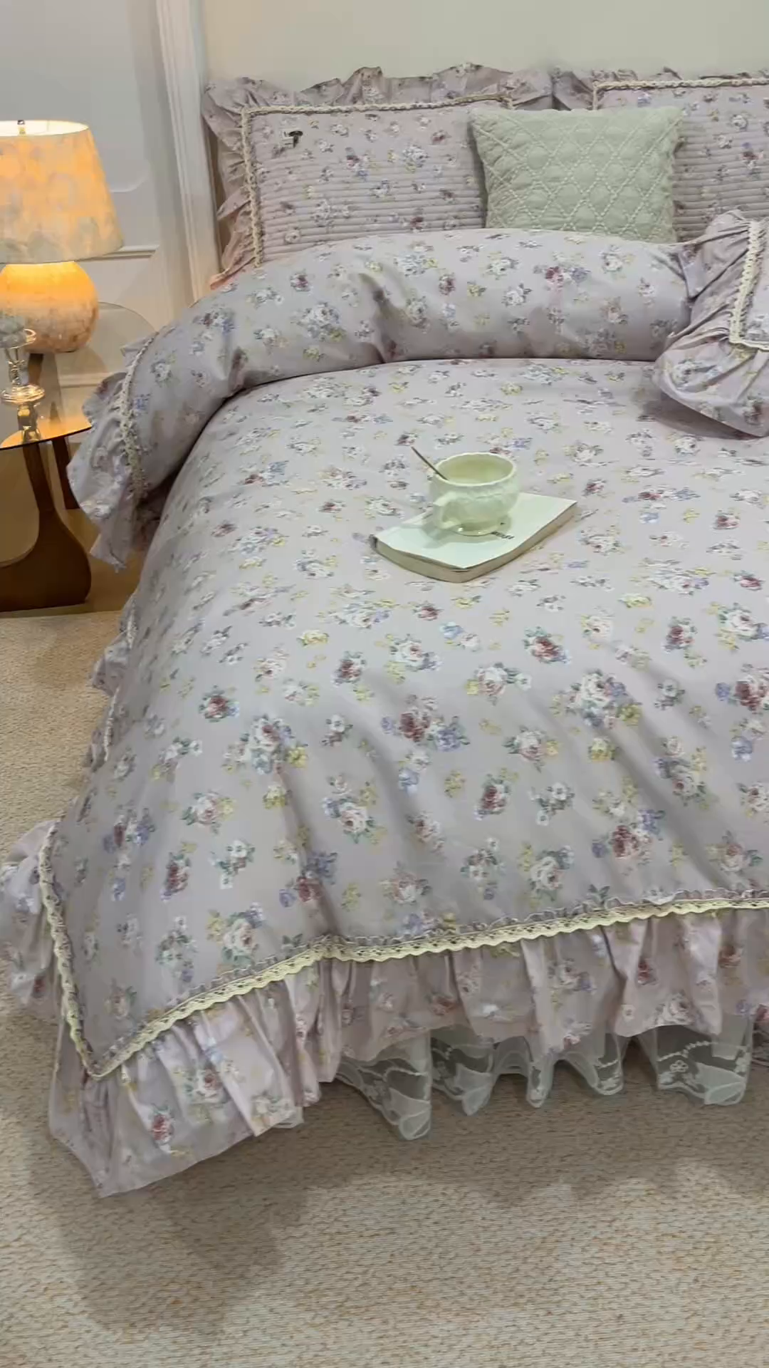 91家纺网 家纺一手货源 找家纺 （总）菊上家纺 2026新款40支全棉纯棉斜纹床盖款四件套