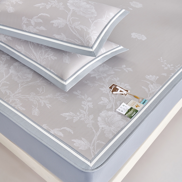 91家纺网 家纺一手货源 找家纺 （总）小牛席业 2026新款牡丹清凉大提花床笠款冰丝席凉席席子藤席竹席豆豆席乳胶席