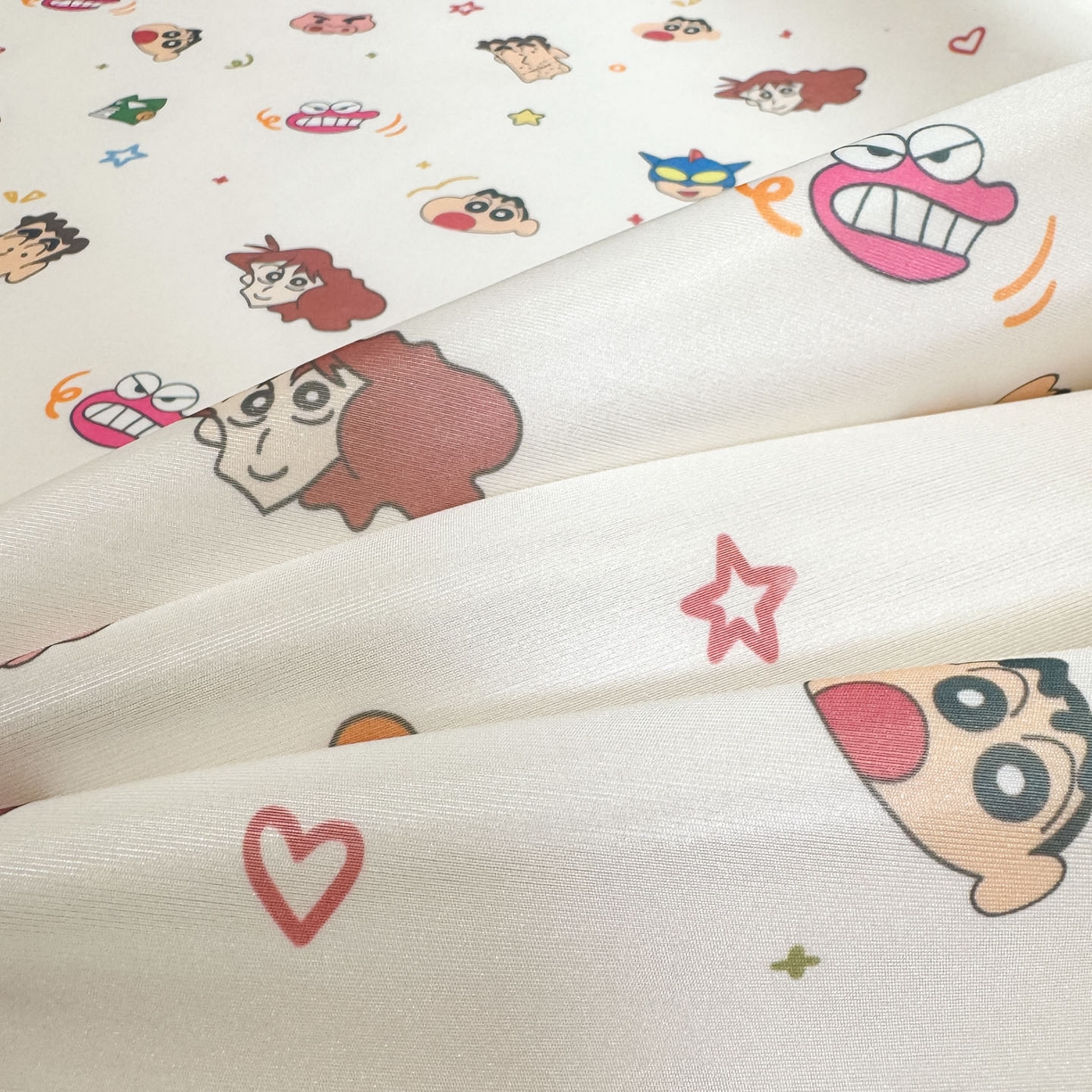 91家纺网 家纺一手货源 找家纺 博雅 2026新款蜡笔小新正版授权小冰皮小版印花凉席-平铺款 小版-满版蜡笔小新