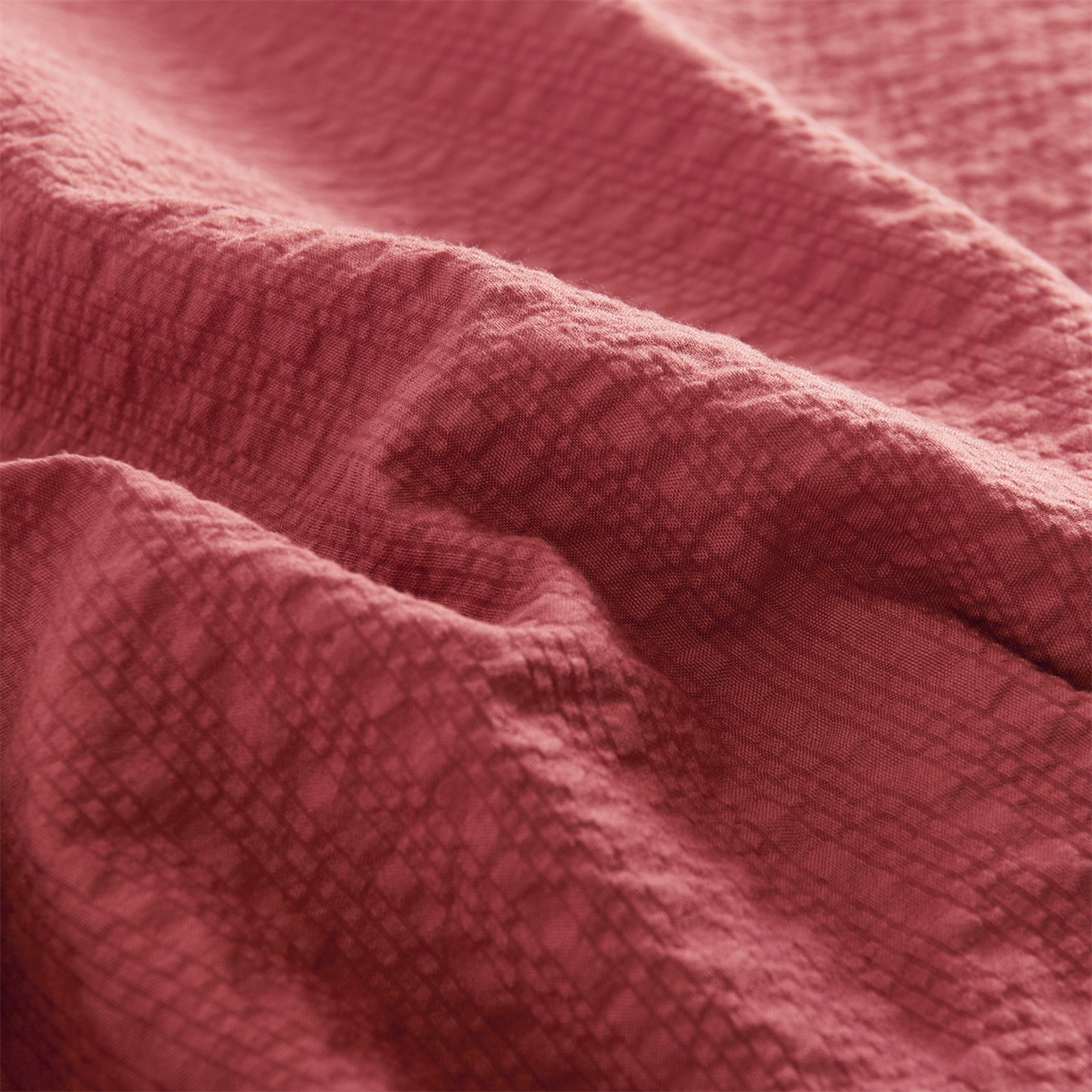 91家纺网 家纺一手货源 找家纺 铺尚美家纺 2026新款泡芙棉夏被四件套泡芙纱单夏被空调被夏凉被-纯色 清爽系列-酒红