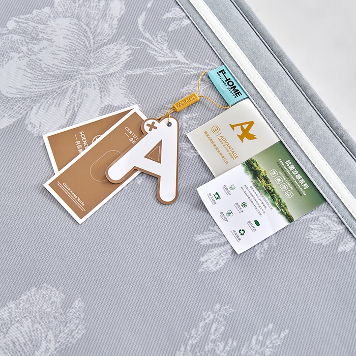 91家纺网 家纺一手货源 找家纺 小牛席业 2026新款牡丹清凉大提花床笠款冰丝席凉席席子藤席竹席豆豆席乳胶席 灰色