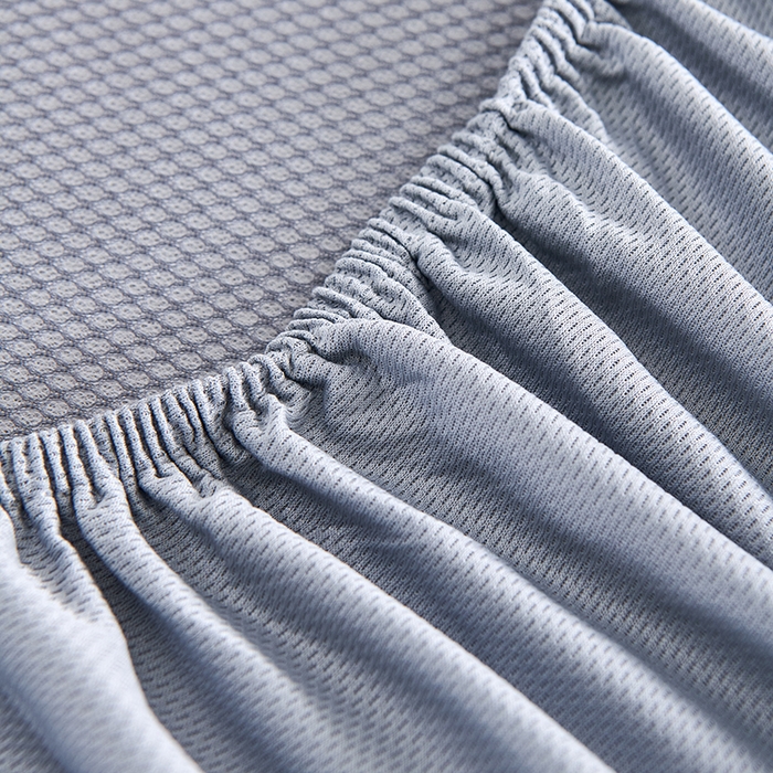 91家纺网 家纺一手货源 找家纺 小牛席业 2026新款牡丹清凉大提花床笠款冰丝席凉席席子藤席竹席豆豆席乳胶席 灰色