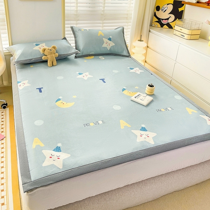 91家纺网 家纺一手货源 找家纺 （总）金盛纺 2025新款A类数码印花冰丝席-床席款